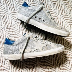 Golden Goose Superstar Silver Glitter